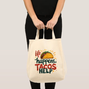 Tote Bag Amusant Taco Lover Fiesta Humour de nourriture Art