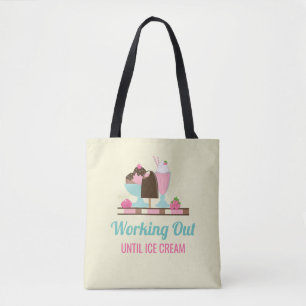 Tote Bag Amusant Travailler Jusqu'À La Crème De Glace