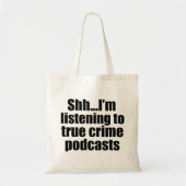 Tote Bag Amusant Ventilateur Podcast de Crimes Vrais (Devant)