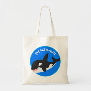 Tote Bag Amusante baleine orque mignonne dessin animé