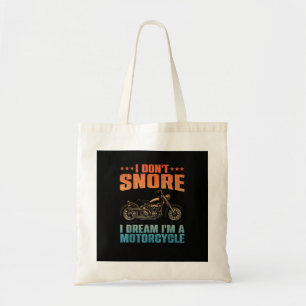 Tote Bag Amusante Conception De Moto Pour Hommes Femmes Mot