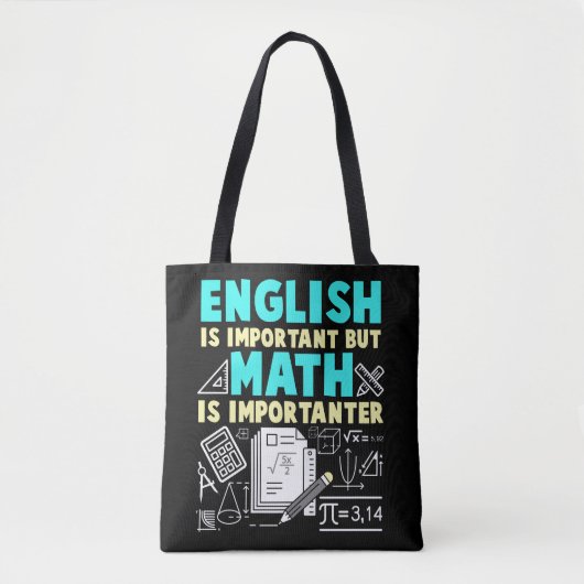 Tote Bag Amusante école de Geek des mathématiques (Devant)