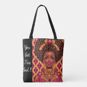 Tote Bag Amusants Afro autonomisation des filles fourre-tou (Dos)