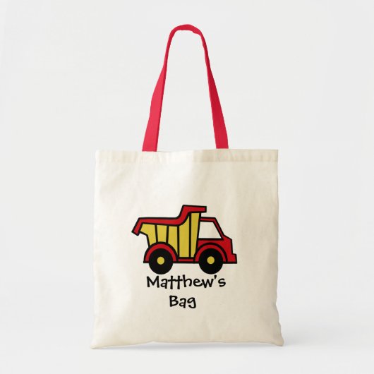 Tote Bag Amusement de construction / Camion de vidage (Devant)