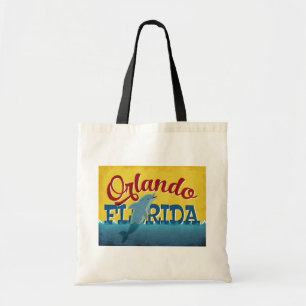 Tote Bag Amusement de dauphin d'Orlando la Floride rétro