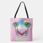 Tote Bag Amusement tropical de KiniArt Bichon Frise (Devant)