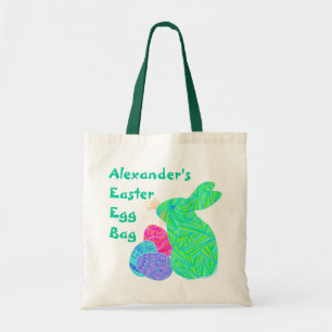 Tote Bag Amusement vert personnalisé par Z de lapin et