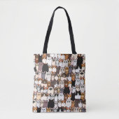 Tote Bag Amusez tant de chats et de chatons Collage (Devant)