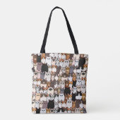 Tote Bag Amusez tant de chats et de chatons Collage (Dos)
