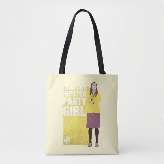 Tote Bag Amy | Downtown Hipster Party Girl (Devant)
