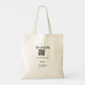 Tote Bag Analyser pour commander analyser le code QR ajoute (Dos)