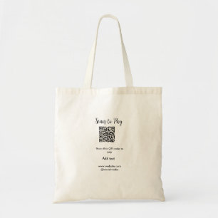 Tote Bag Analyser pour payer scanner code QR ajouter des dé