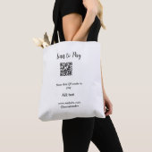 Tote Bag Analyser pour payer scanner code QR ajouter des dé (De près)