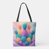 Tote Bag Ananas coloré (Dos)