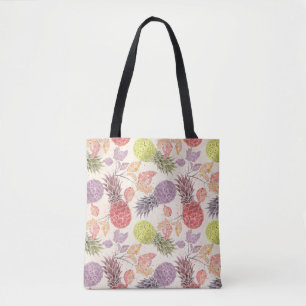 Tote Bag Ananas, couple sucré, fruit, aquarelle