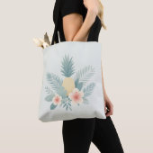 Tote Bag Ananas floral & Hawaiian (De près)