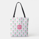 Tote Bag Ananas rose Monogramme (Dos)