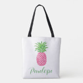 Tote Bag Ananas Rose Préparatoire Personnalisé (Dos)