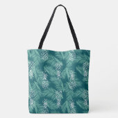 Tote Bag Ananas sur Turquoise (Dos)