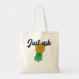 Tote Bag Ananas vintage À L'HAUT, Demandez-Le À Un Cygne Su