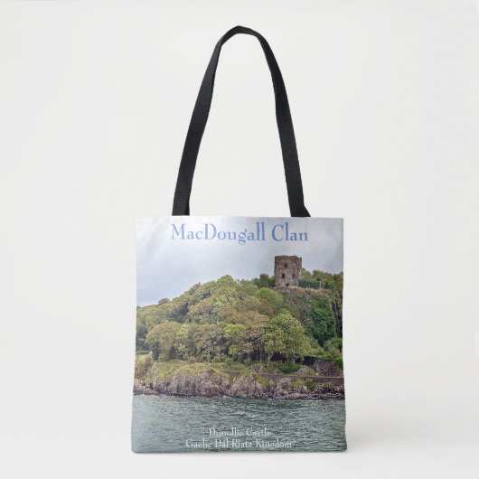 Tote Bag Ancien Château Gaelic Dunollie Maison De MacDougal (Devant)