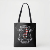 Tote Bag Ancien combattant américain personnalisé Fière Vet (Devant)