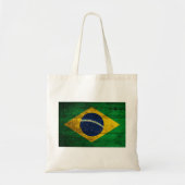 Tote Bag Ancien drapeau brésilien en bois (Devant)