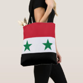 Tote Bag Ancien drapeau de Syrie (De près)
