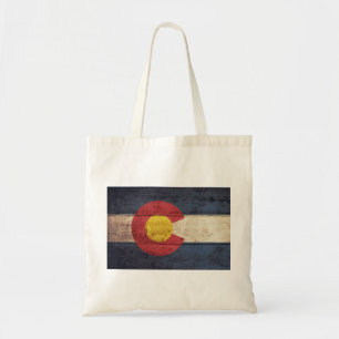 Tote Bag Ancien drapeau en bois du Colorado