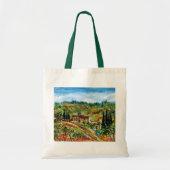 TOTE BAG ANCIENNE FERME EN PAYSAGE TUSCANIQUE DE CHIANTI (Devant)