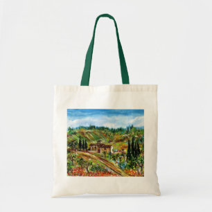 TOTE BAG ANCIENNE FERME EN PAYSAGE TUSCANIQUE DE CHIANTI