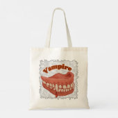 Tote Bag Anciennes Dents de Vampire (Dos)