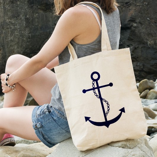 Tote Bag Ancre bleue