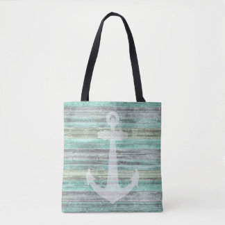 Tote Bag Ancre de décoration côtière rustique