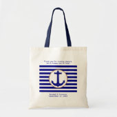 Tote Bag Ancre de la marine nautique Mariage de bienvenue (Devant)