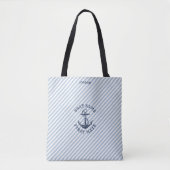 Tote Bag Ancre nautique | Membre d'équipage de bateau perso (Devant)