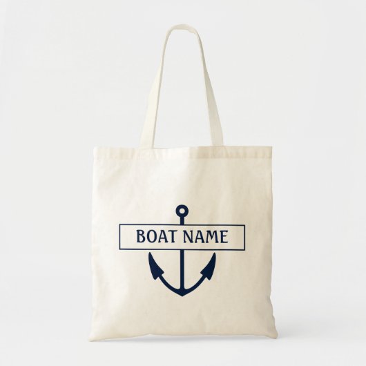 Tote Bag Ancre Nom du bateau (Devant)