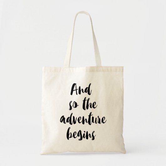 Tote Bag « And sous the adventure begins " (Devant)