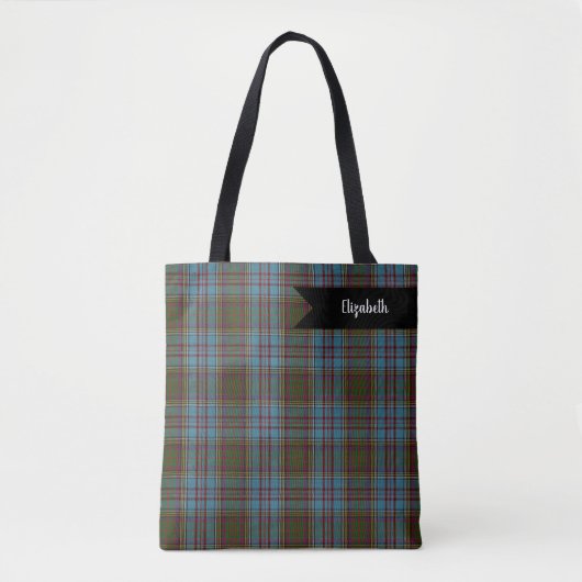 Tote Bag Anderson Clan Tartan Plaid Motif Scottish (Devant)