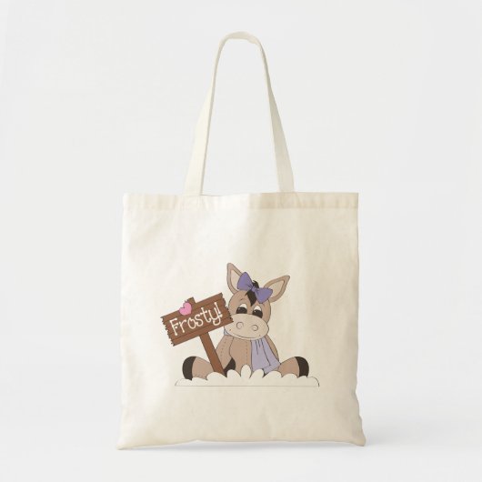 Tote Bag Âne d'hiver (Devant)