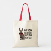 Tote Bag Âne intelligent cool (Dos)