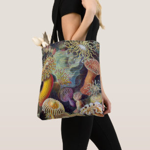 Tote Bag Anémones de mer sous-marines vintage par Ernst Hae