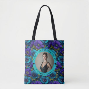 Tote Bag Anémones Pétales Cadeau d'anniversaire pour adulte