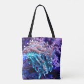 Tote Bag Anénome marin corallien fourre-tout (Dos)