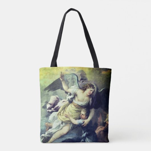 Tote Bag Ange baroque du gardien (Dos)
