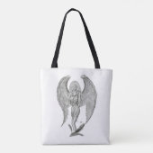 Tote Bag Ange, design noir et blanc (Dos)