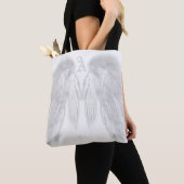 Tote Bag ANGEL AILES Monogramme blanc (De près)