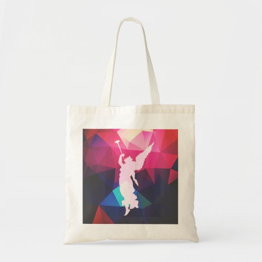 Tote Bag Angel géométrique Jouer Trumpet (Devant)