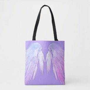Tote Bag ANGEL WINGS Fairy Purple Monogramme