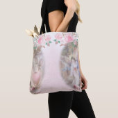 Tote Bag Angels et Roses et rose (De près)